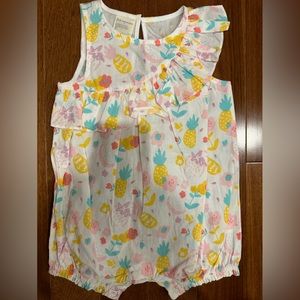 Summer Fresh 24M Girls Onesie with Tropical Fruit Print